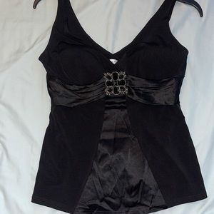 Cache jeweled tank top